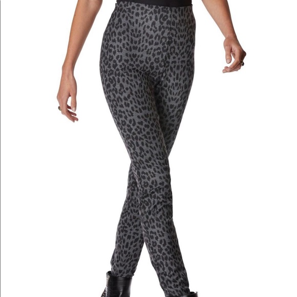 Boston Proper Pants - Leopard print Ponte leggings size L 12 - 14